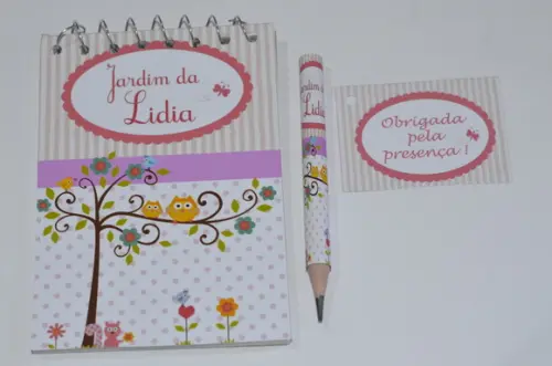 Bloquinho Personalizado com Lápis Jardim