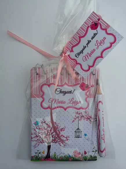 Bloquinho Personalizado com Lápis Jardim