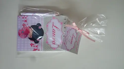 Bloquinho Personalizado com Lápis Kokeshi