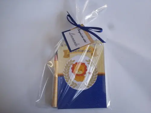 Bloquinho Personalizado com Lápis Leão