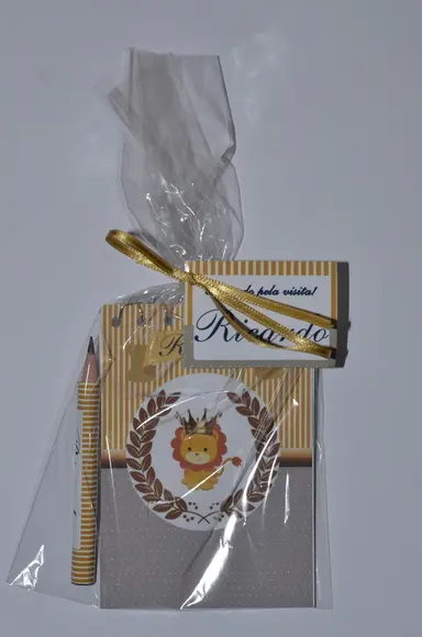 Bloquinho Personalizado com Lápis Leão