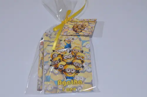 Bloquinho Personalizado com Lápis Minions