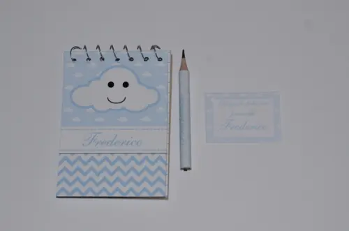 Bloquinho Personalizado com Lápis Nuvem