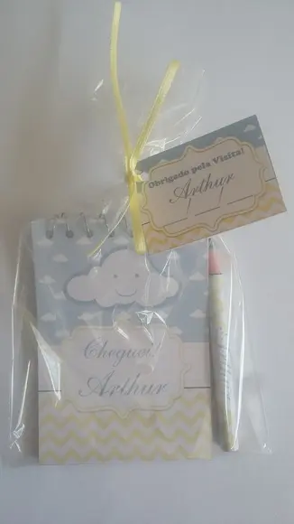 Bloquinho Personalizado com Lápis Nuvem