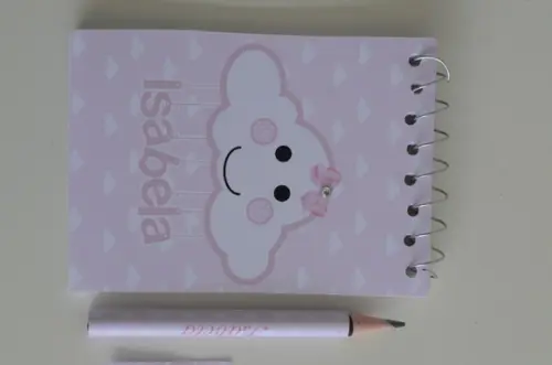 Bloquinho Personalizado com Lápis Nuvem