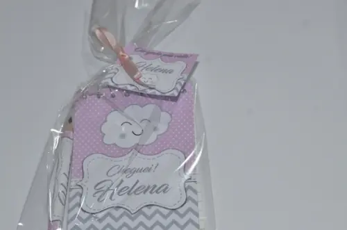 Bloquinho Personalizado com Lápis Nuvem Chevron
