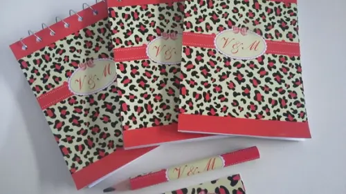 Bloquinho Personalizado com Lápis Oncinha