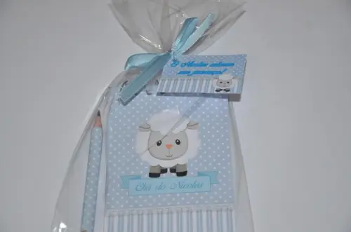 Bloquinho Personalizado com Lápis Ovelhinha