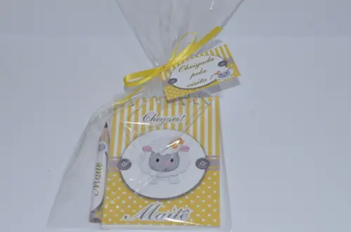 Bloquinho Personalizado com Lápis Ovelhinha