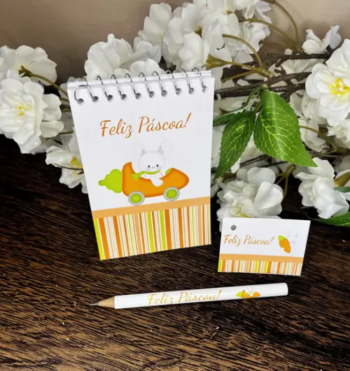 Bloquinho Personalizado com Lápis Páscoa