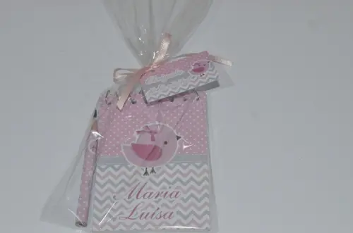 Bloquinho Personalizado com Lápis Passarinho