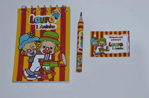 Bloquinho Personalizado com Lápis Patati Patata