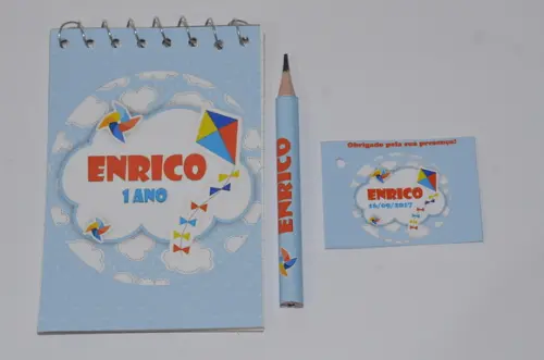 Bloquinho Personalizado com Lápis Pipa