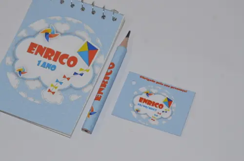 Bloquinho Personalizado com Lápis Pipa