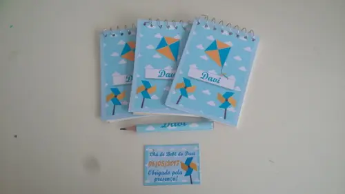 Bloquinho Personalizado com Lápis Pipa