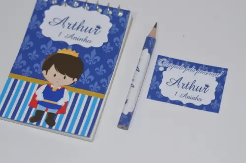 Bloquinho Personalizado com Lápis Principe