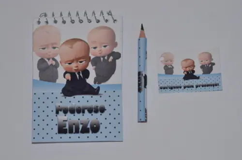 Bloquinho Personalizado com Lápis Poderoso Chefinho