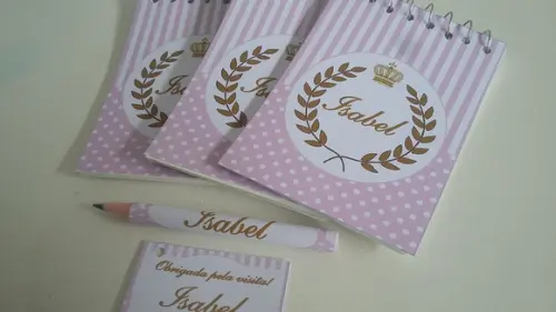 Bloquinho Personalizado com Lápis Principe