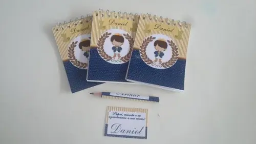 Bloquinho Personalizado com Lápis Principe