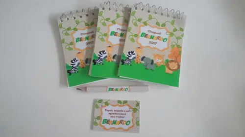 Bloquinho Personalizado com Lápis Safari