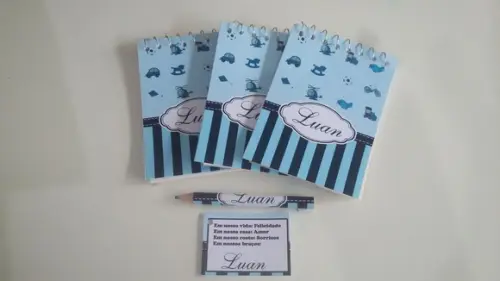 Bloquinho Personalizado com Lápis Transportes