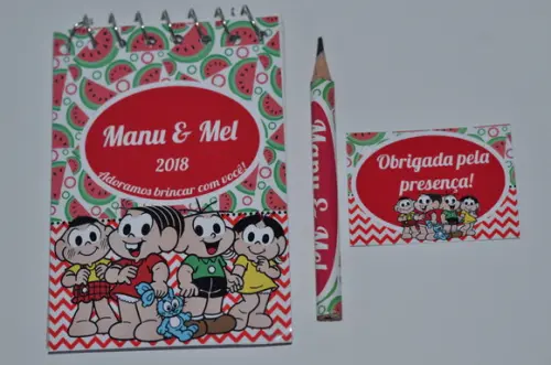 Bloquinho Personalizado com Lápis Turma