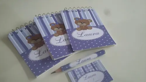 Bloquinho Personalizado com Lápis Ursa