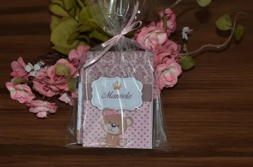 Bloquinho Personalizado com Lápis Ursinha