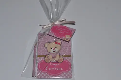 Bloquinho Personalizado com Lápis Ursinha