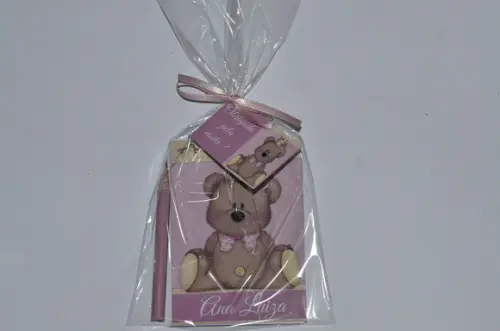 Bloquinho Personalizado com Lápís Ursinha Princesa