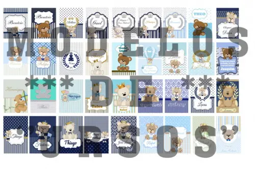 Bloquinho Personalizado com Lápis Ursinho Principe