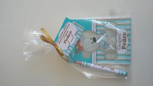 Bloquinho Personalizado com Lápis Ursinho Principe