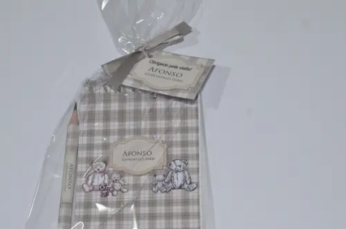 Bloquinho Personalizado com Lápis Urso