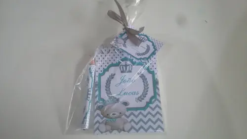 Bloquinho Personalizado com Lápis Urso