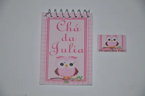 Bloquinho Personalizado Corujinha