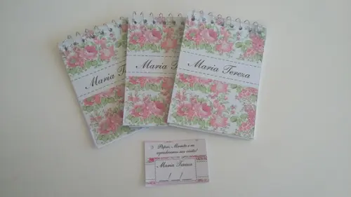 Bloquinho Personalizado Floral
