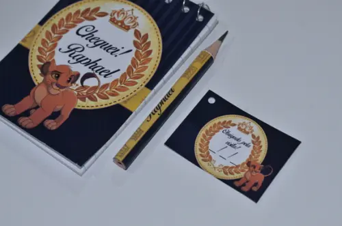 Bloquinho Personalizado para Bebê com Lápis