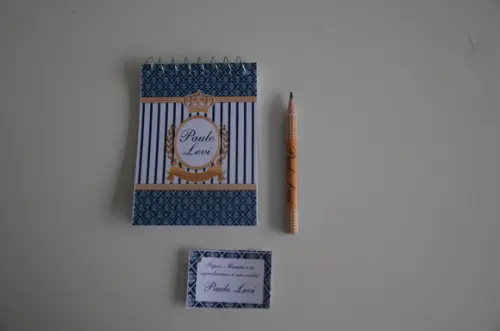 Bloquinho Personalizado para Bebê com Lápis