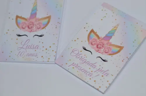 Bloquinho Personalizado Unicornio