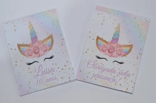 Bloquinho Personalizado Unicornio