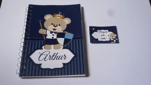 Bloquinho Personalizado Ursinho 14x10