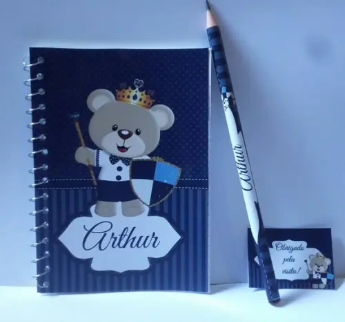 Bloquinho Personalizado Ursinho 14x10