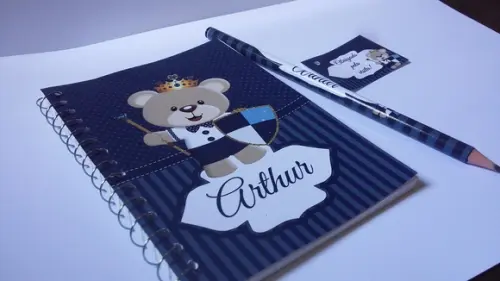 Bloquinho Personalizado Ursinho 14x10