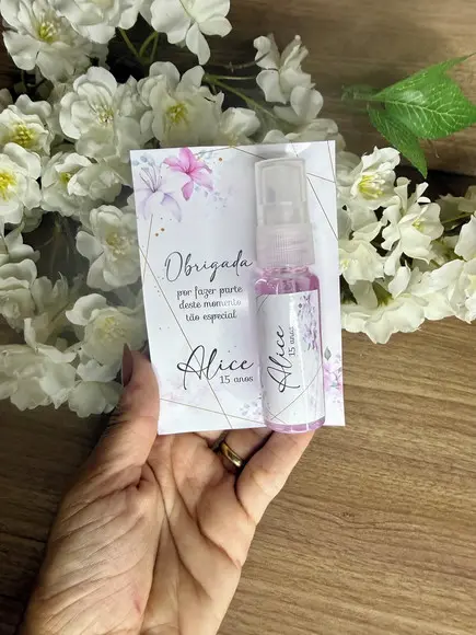 Body Splash com Card Personalizado 15 Anos