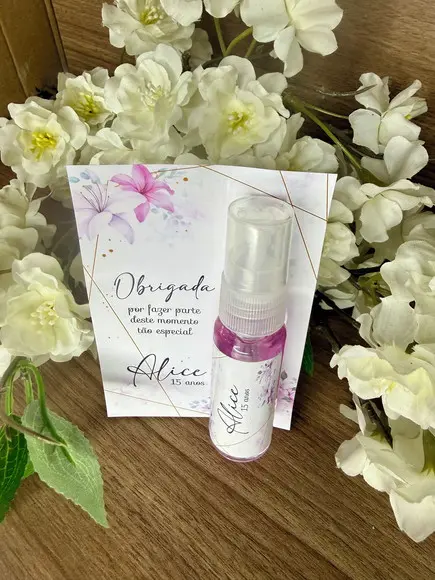Body Splash com Card Personalizado 15 Anos