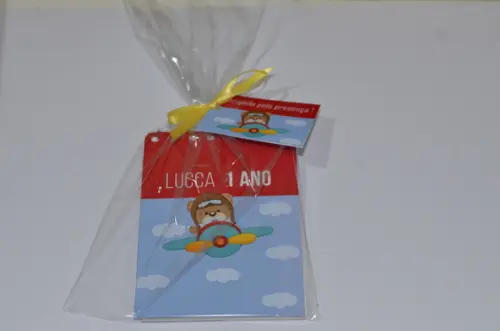 Bloquinho Personalizado Urso Aviador