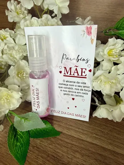 Body Splash com Card Personalizado Dia das Mães