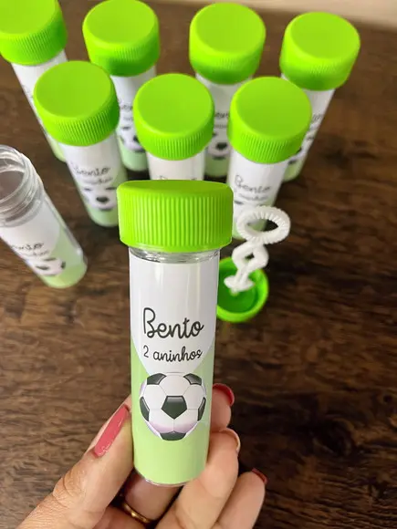 Bolha de Sabão Personalizado Futebol