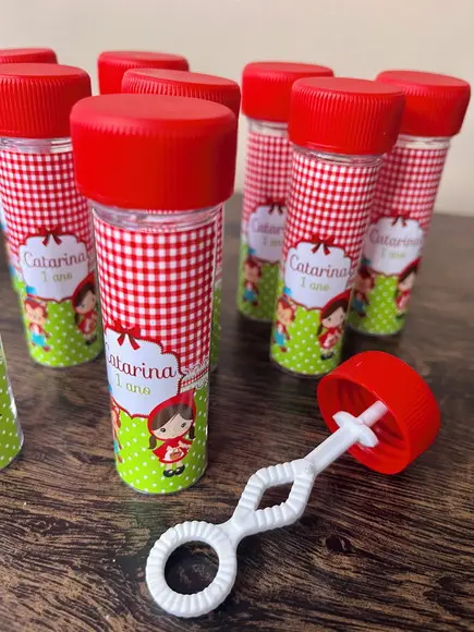 Bolinha de Sabão Personalizada Chapeuzinho Vermelho Promoção