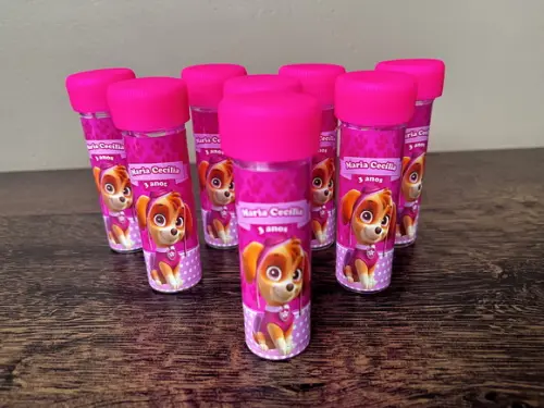 Bolinha de Sabão Personalizado Skye Patrulha Canina Promoção